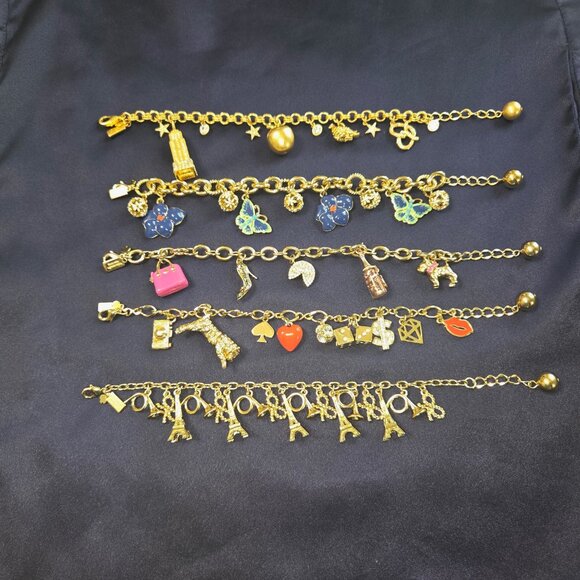 Kate Spade Gold Bracelet with Colorful Charms - Picture 2 of 12